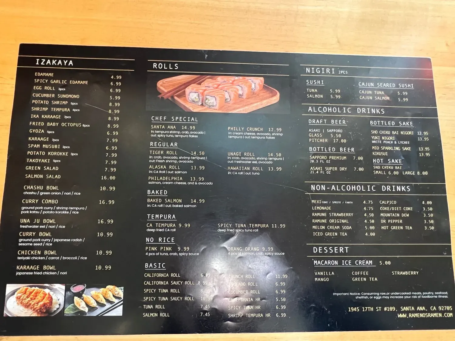 Menu 5