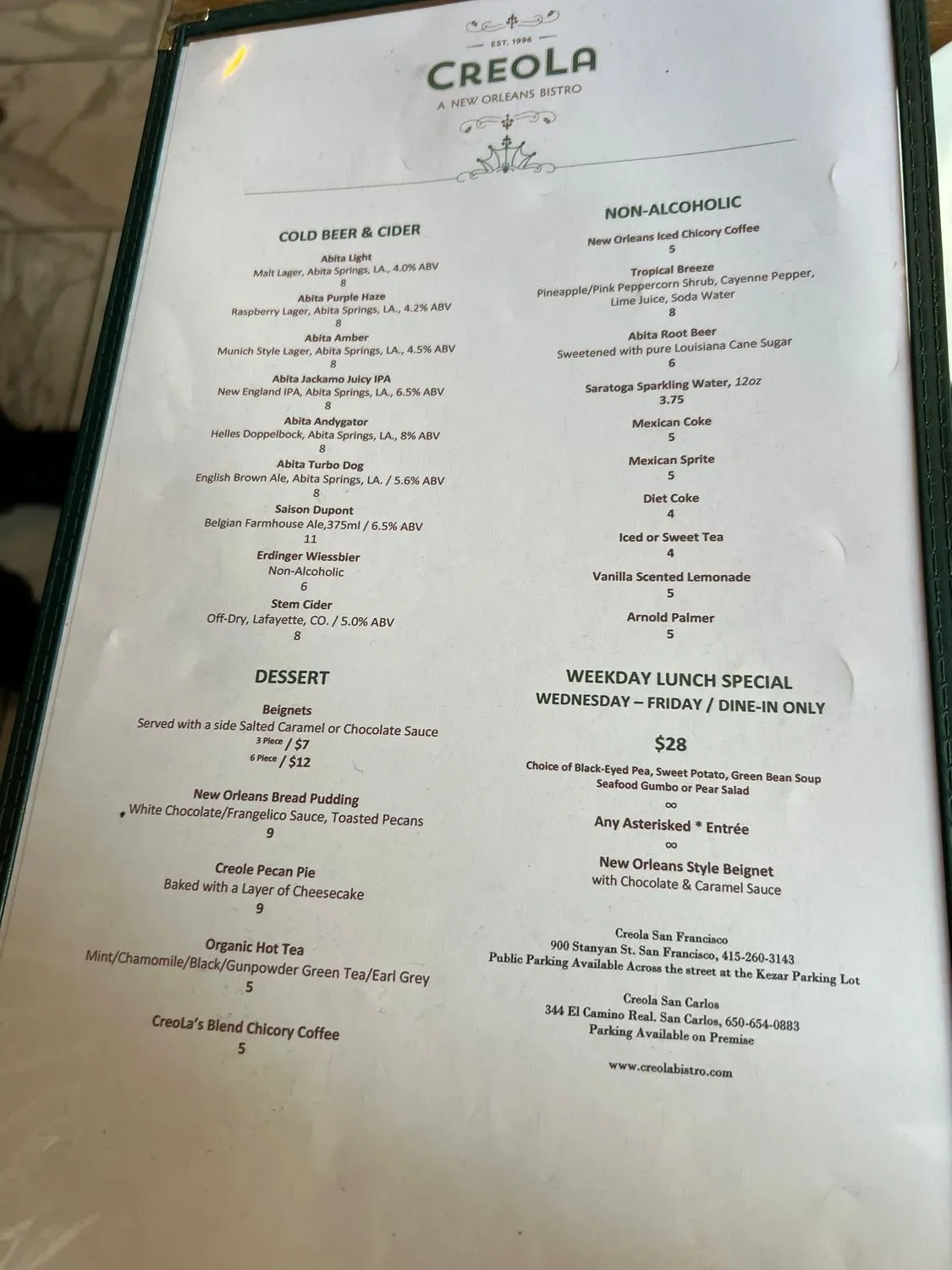 Menu 3