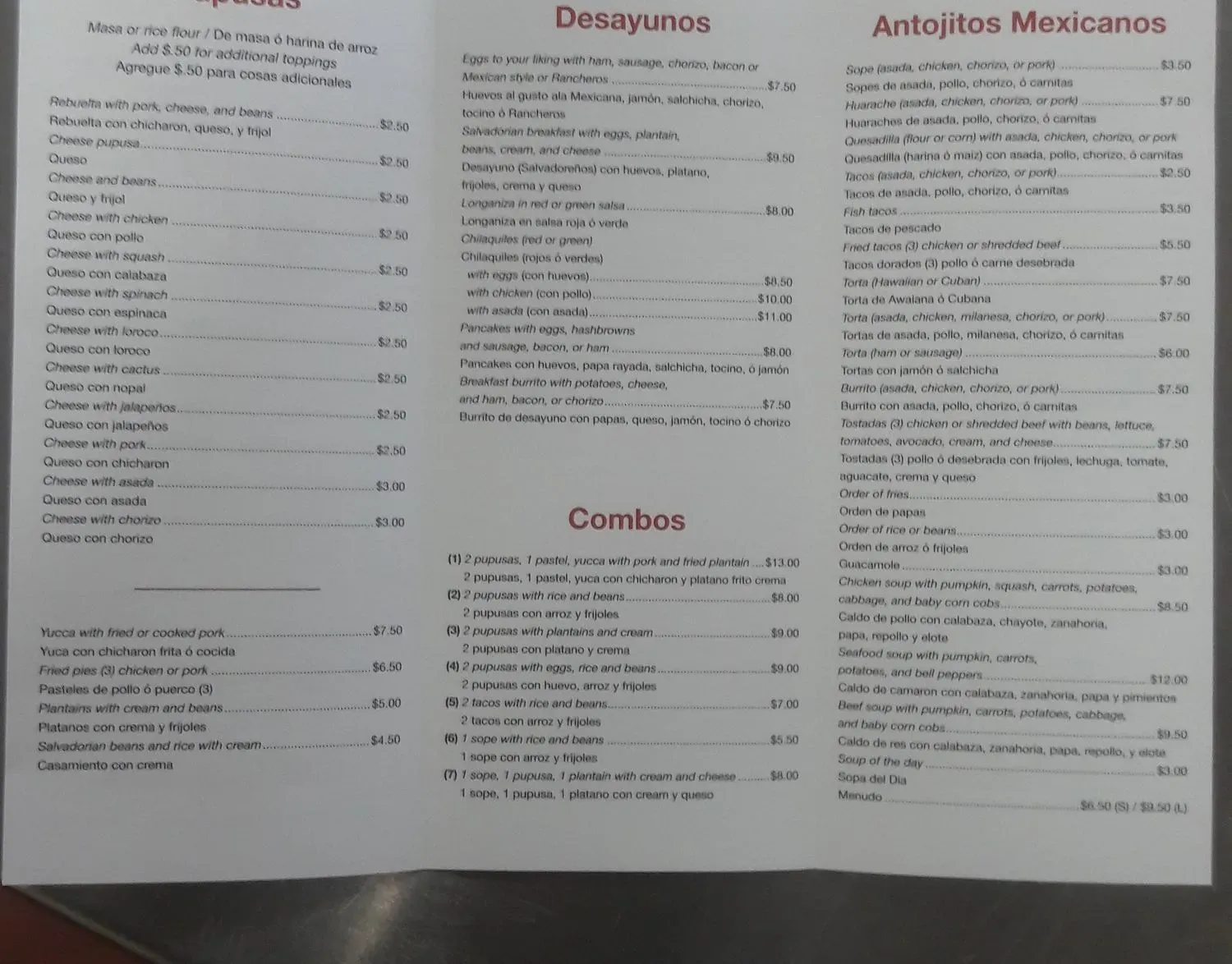 Menu 3