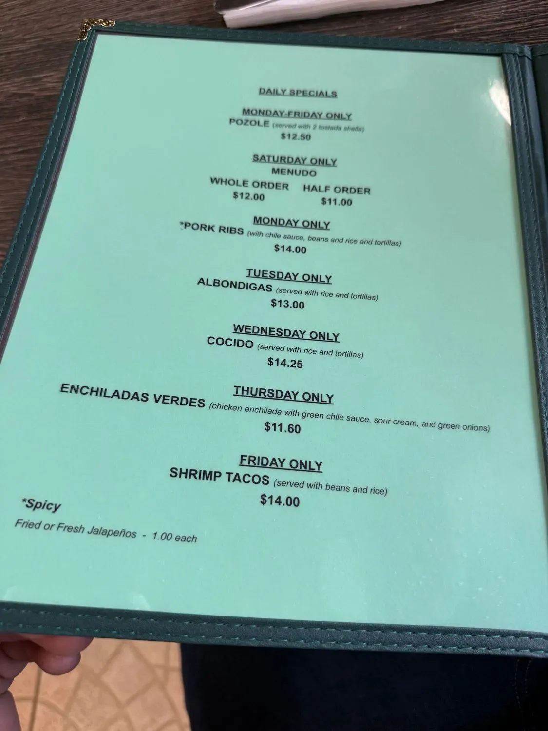 Menu 4