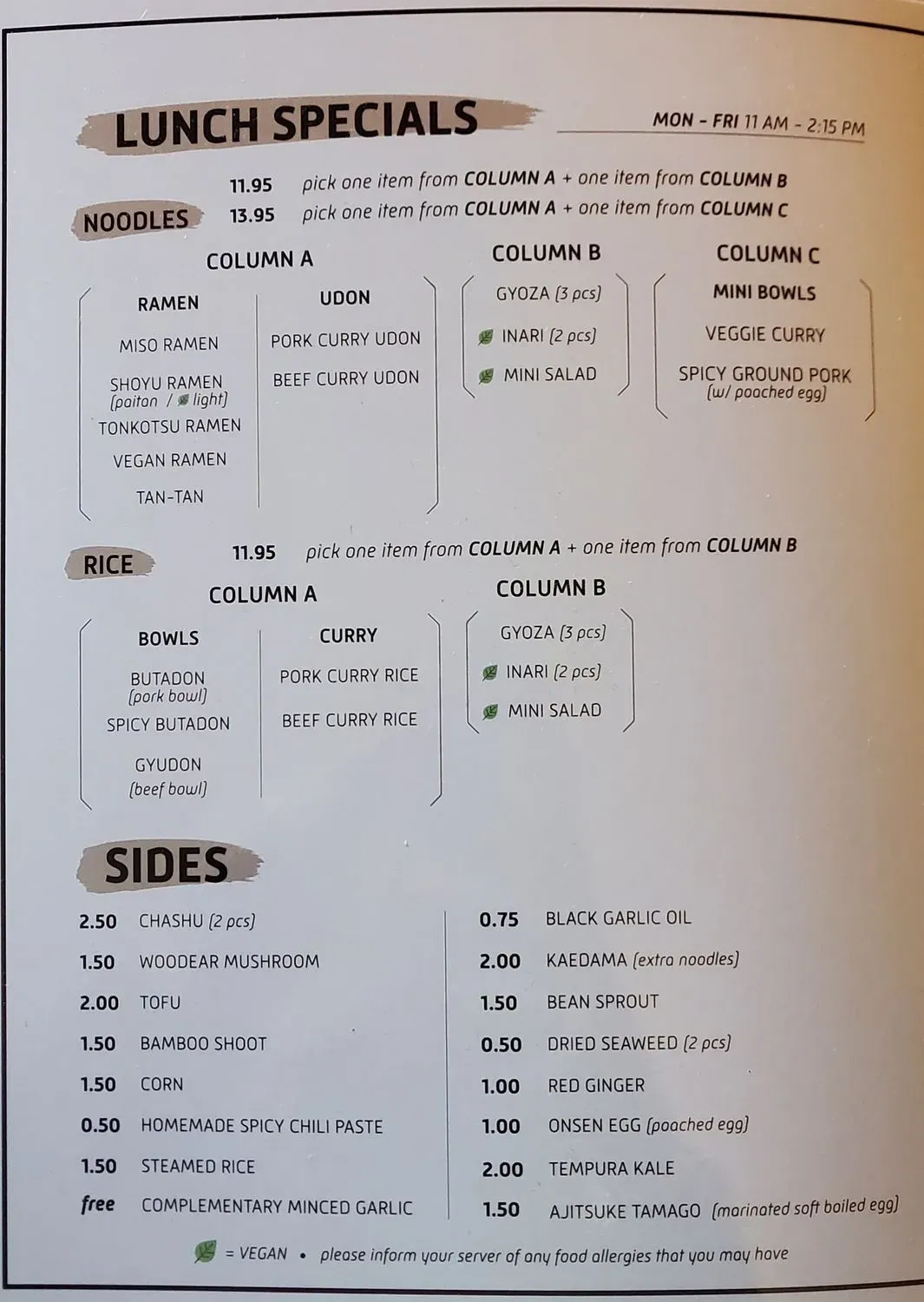 Menu 3