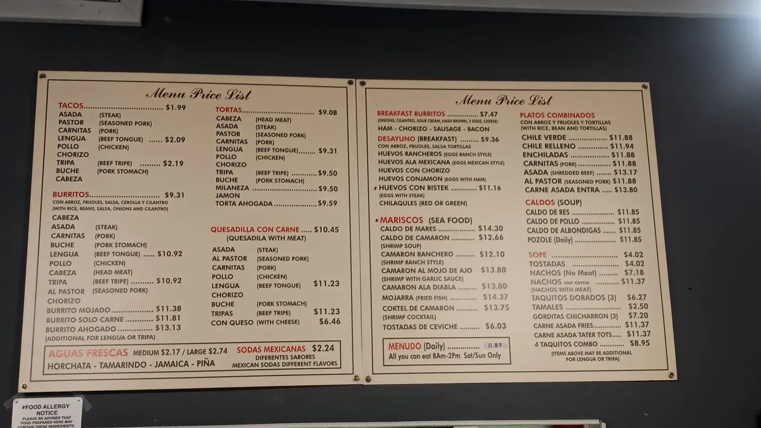 Menu 5