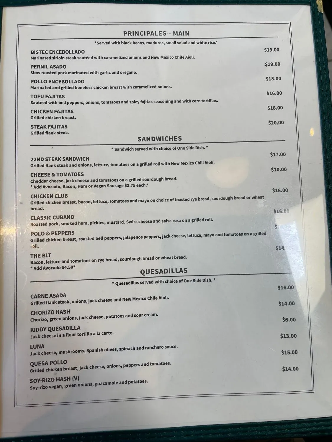 Menu 3