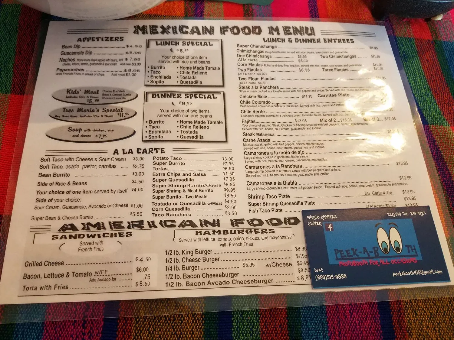 Menu 5