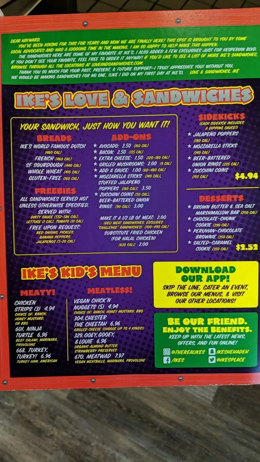 Menu 6