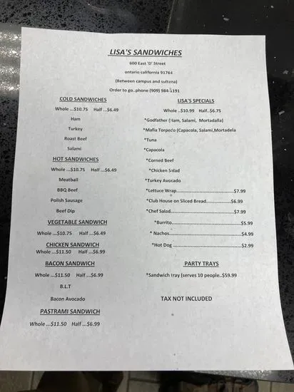 Menu 2