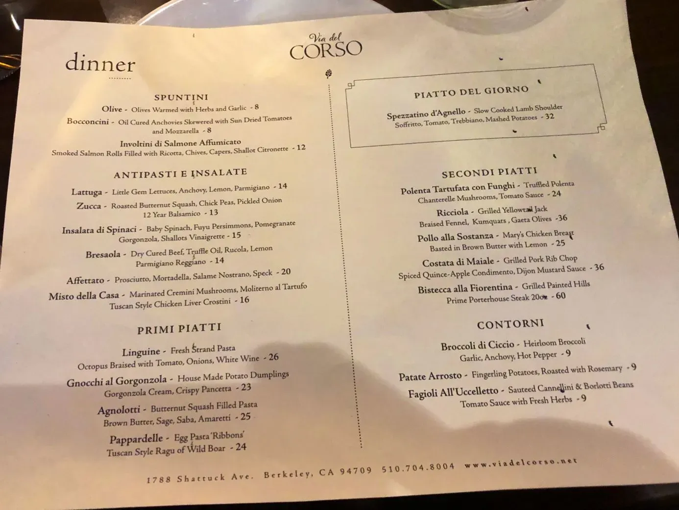 Menu 1