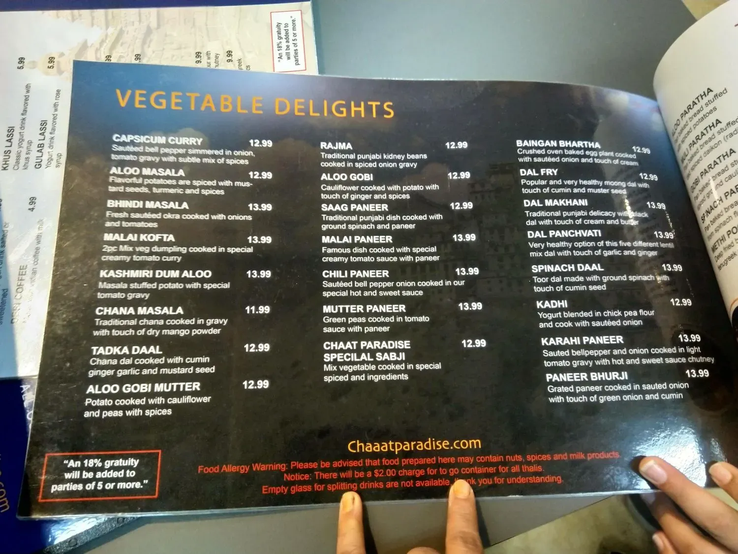 Menu 5