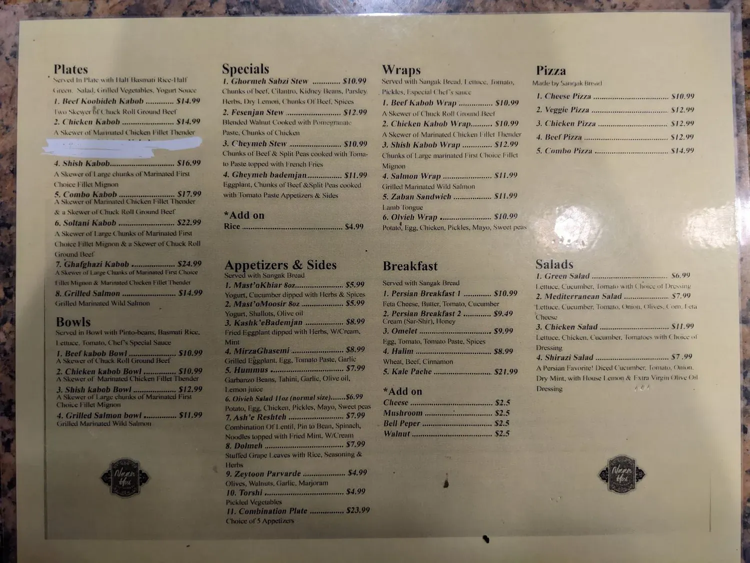 Menu 2