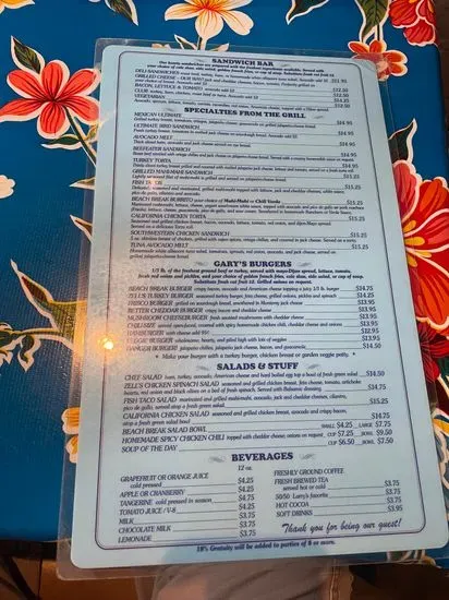 Menu 5