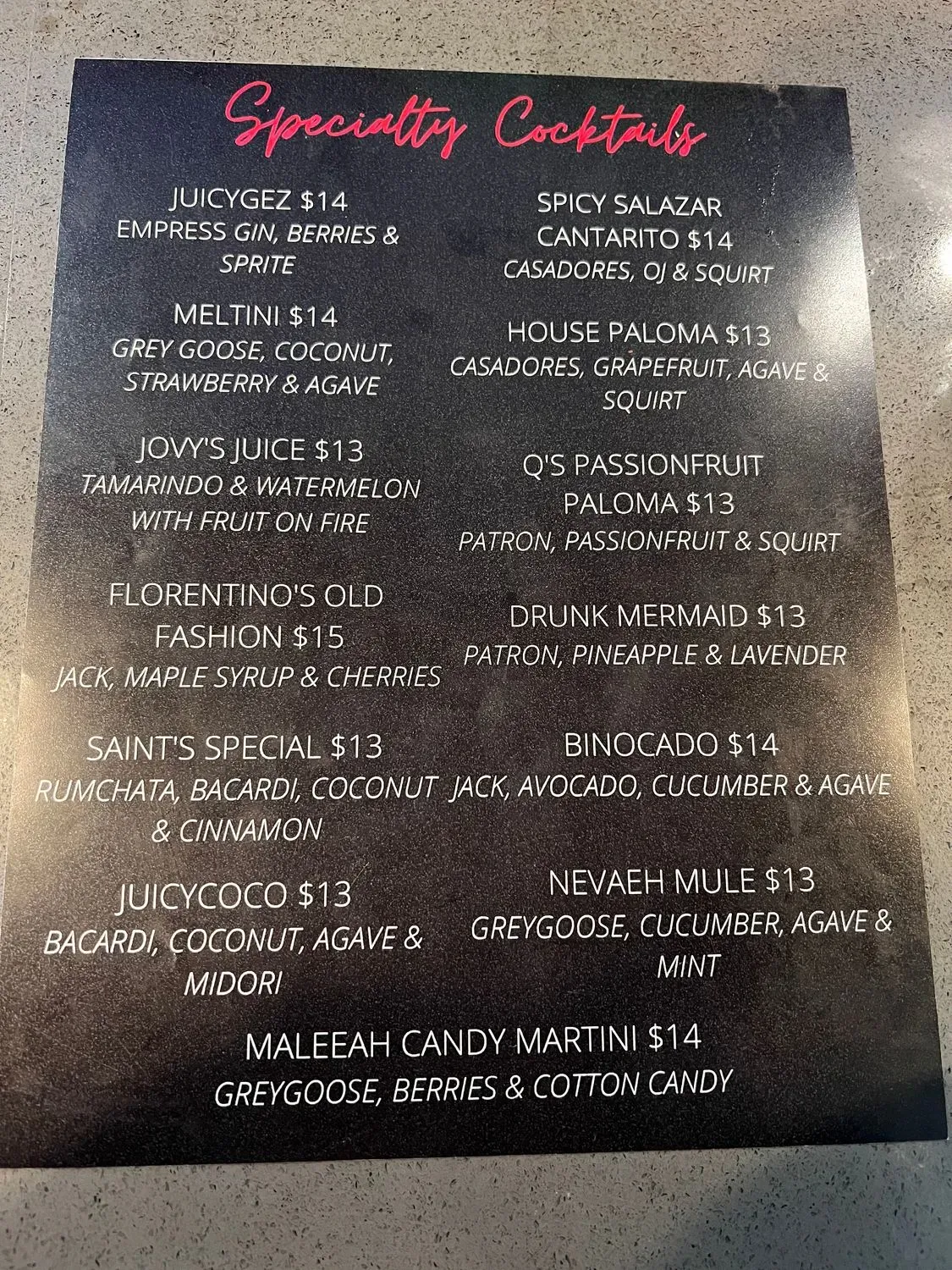 Menu 2