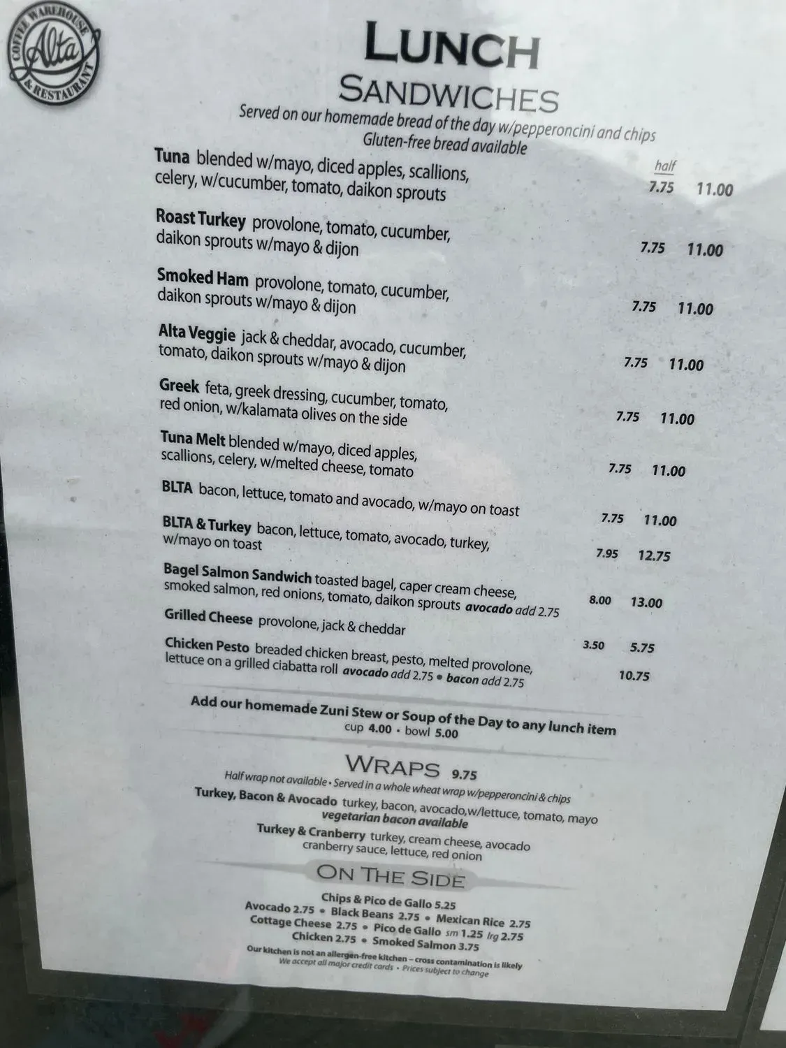 Menu 1