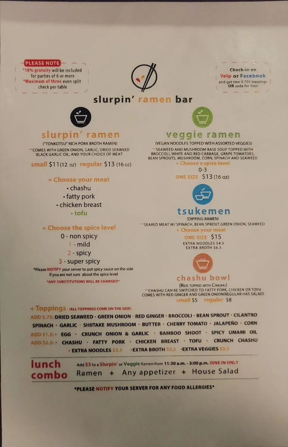 Menu 6