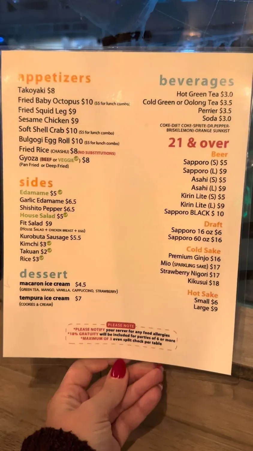 Menu 4