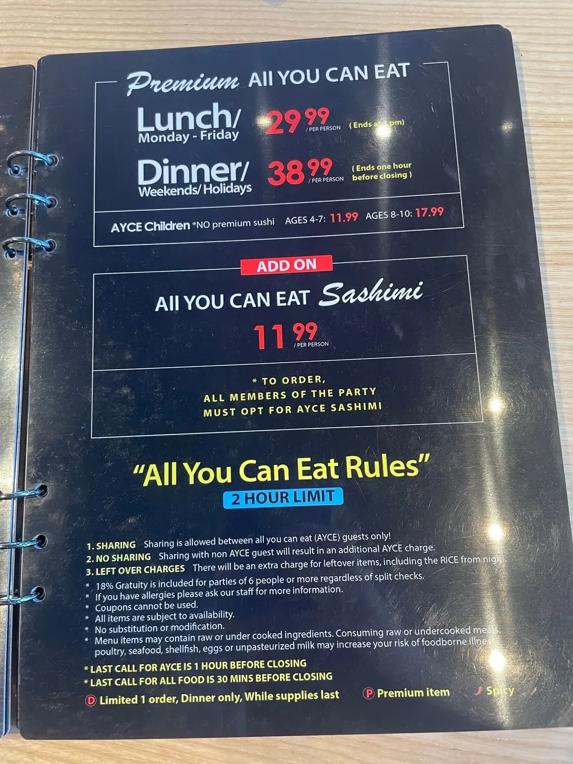 Menu 5