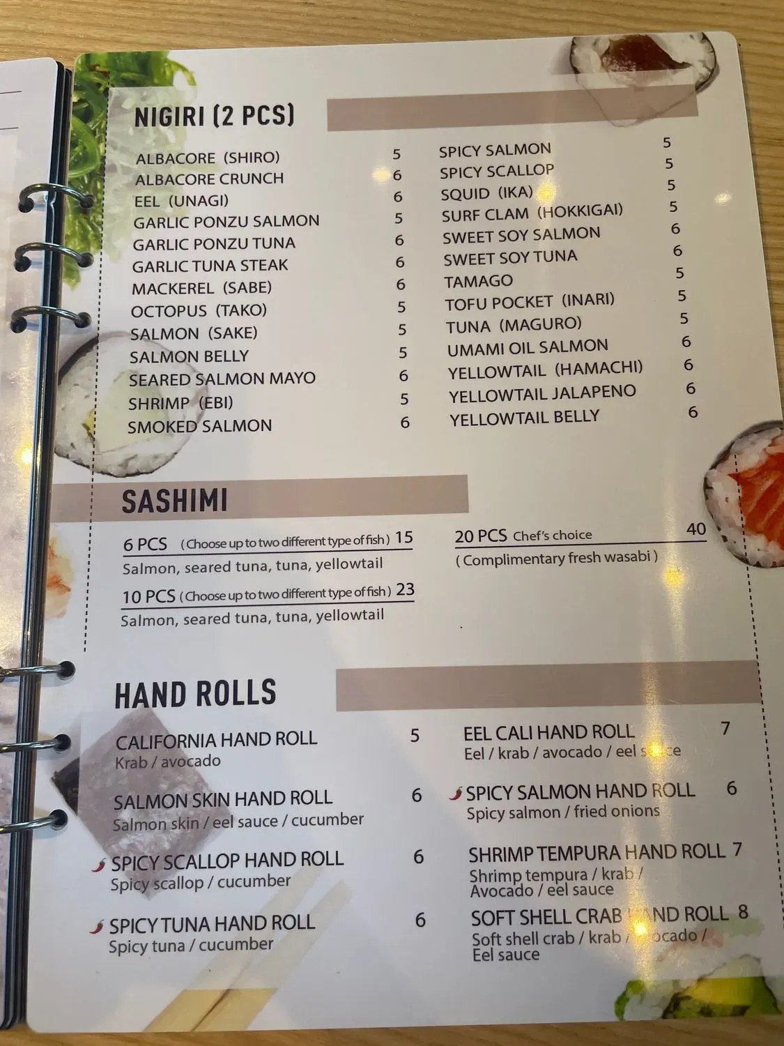 Menu 1