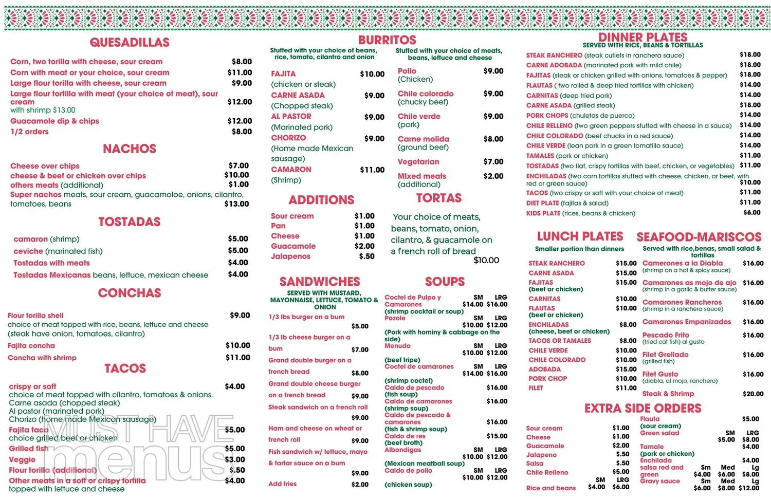 Menu 2