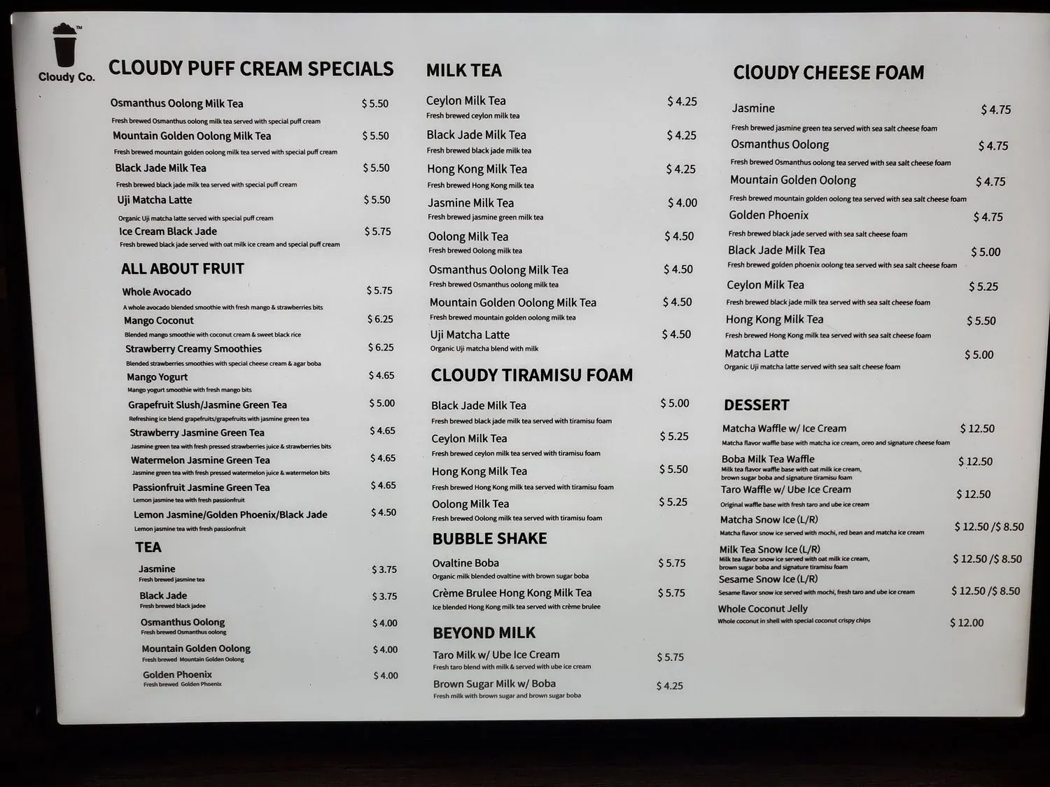 Menu 1