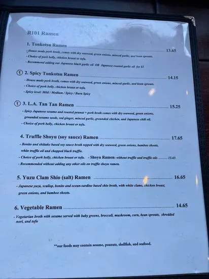 Menu 5