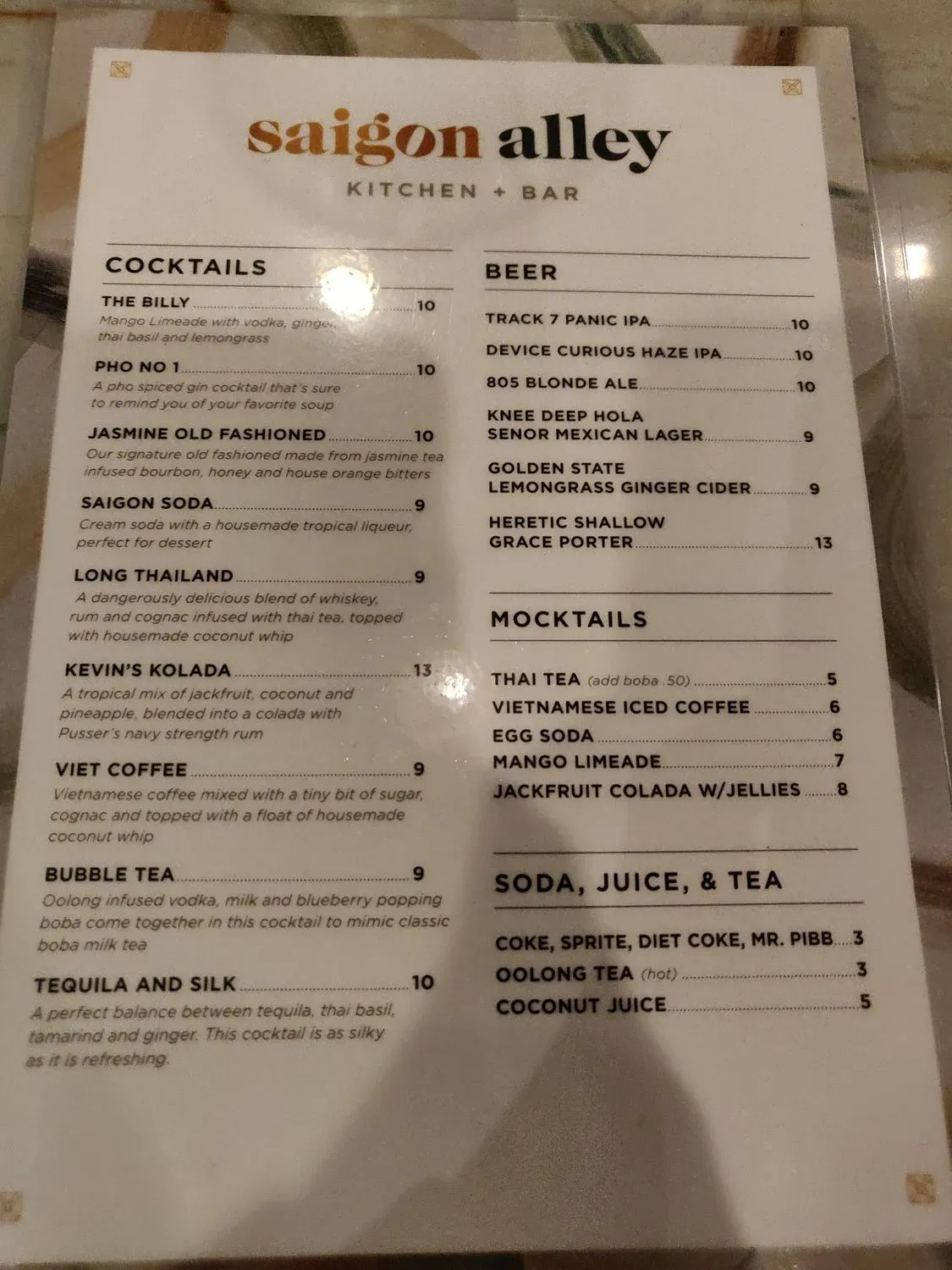 Menu 6