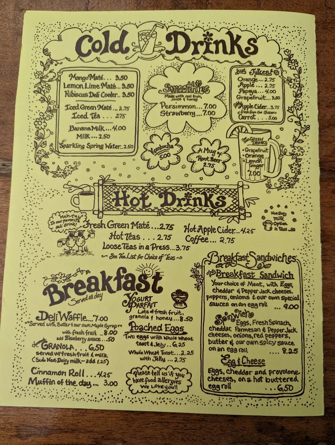 Menu 4