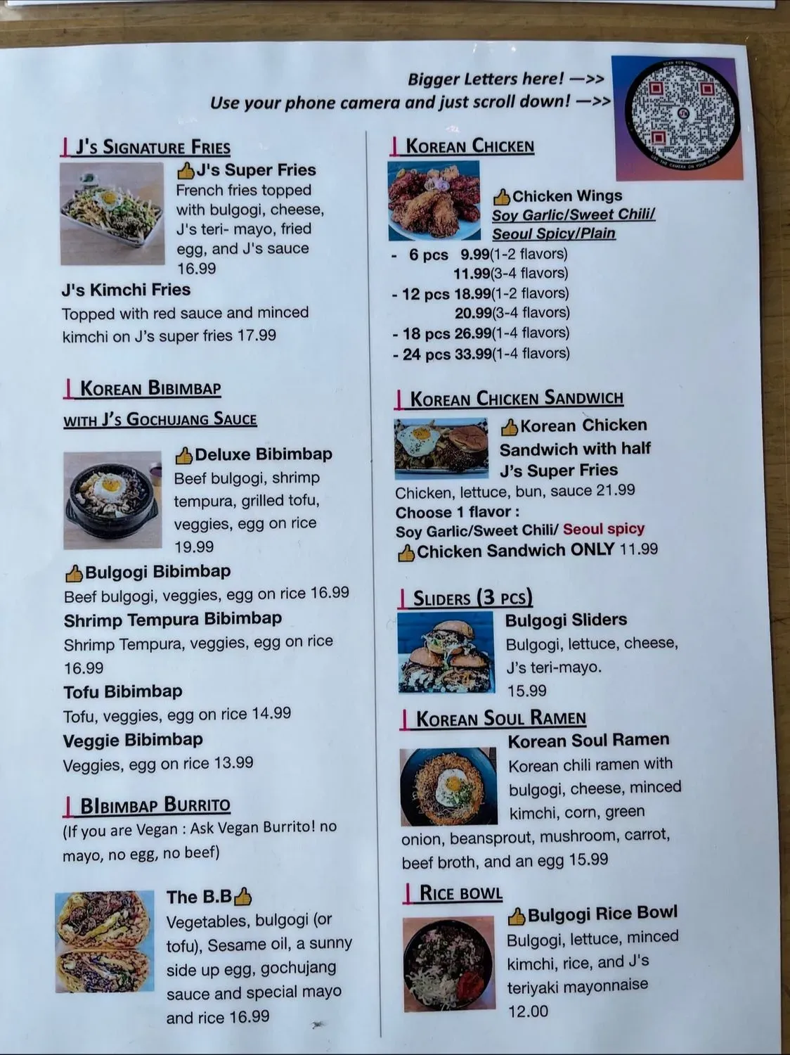 Menu 1