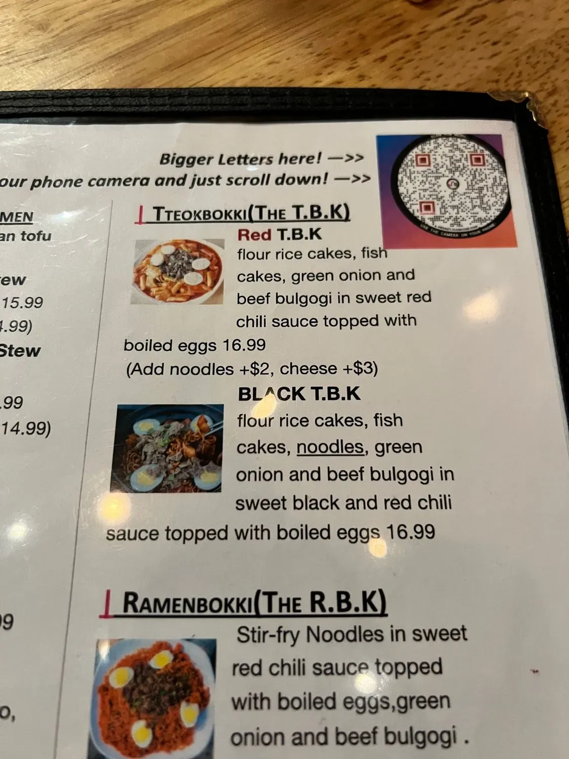 Menu 5