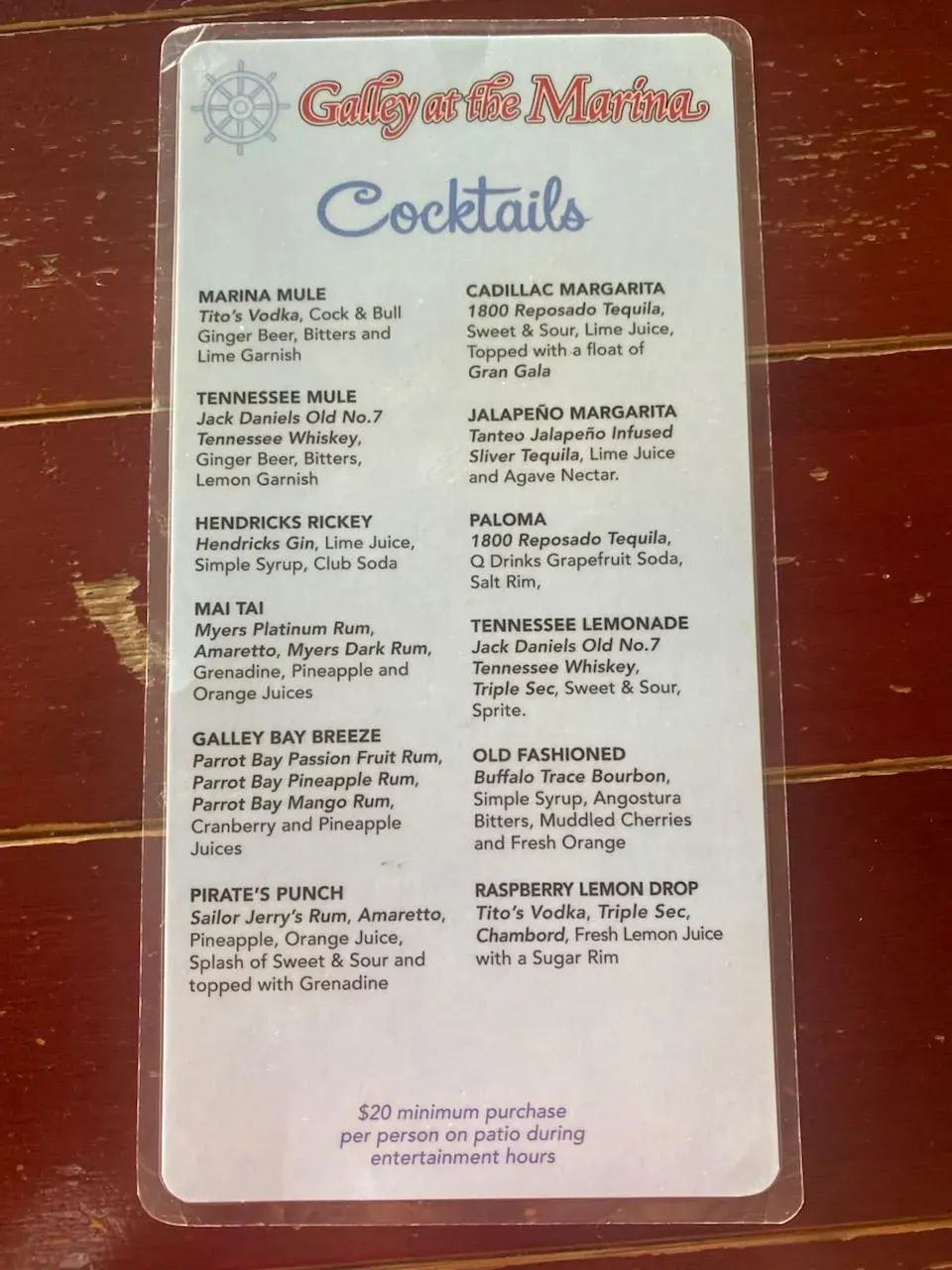 Menu 6