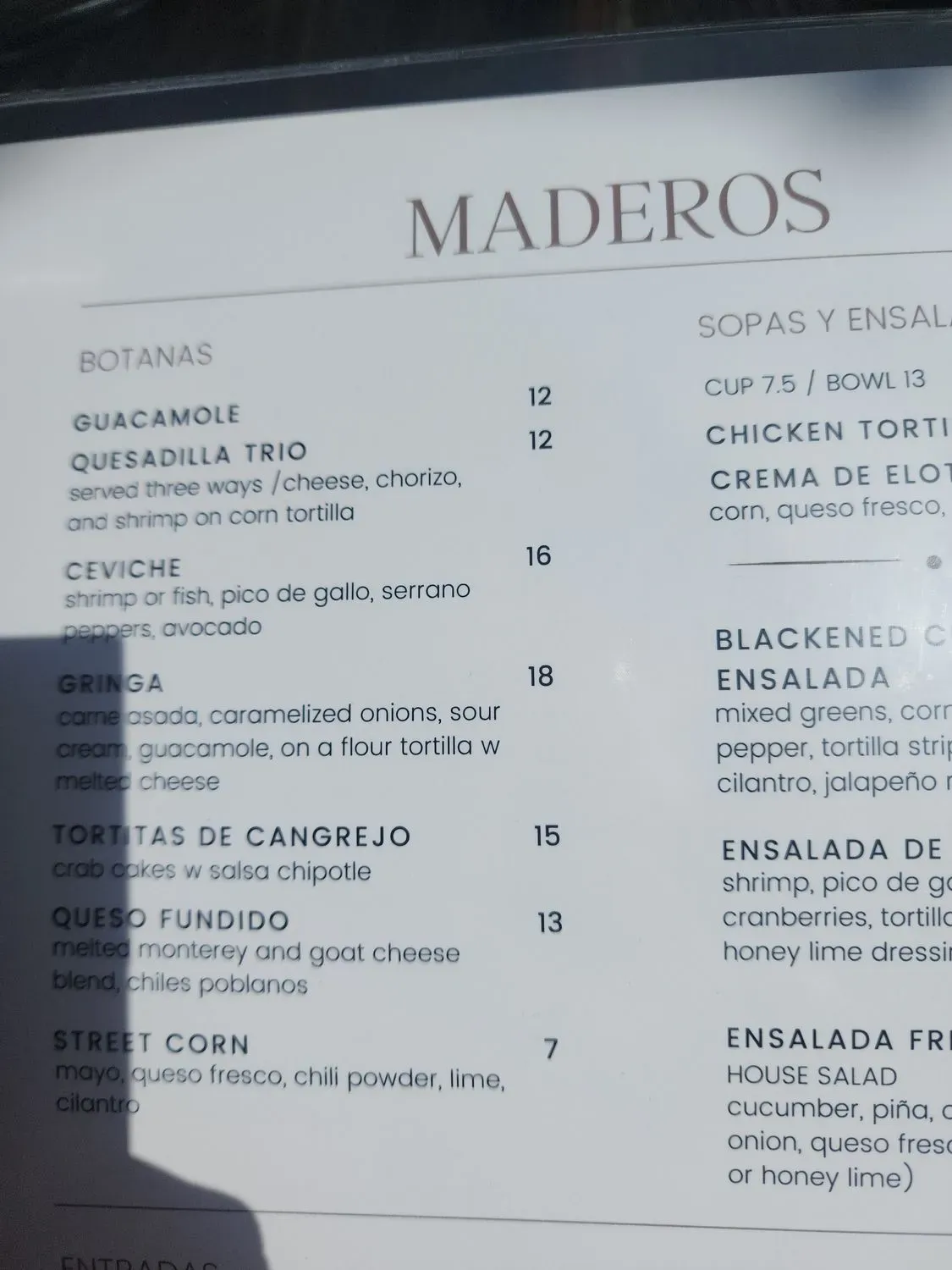 Menu 5