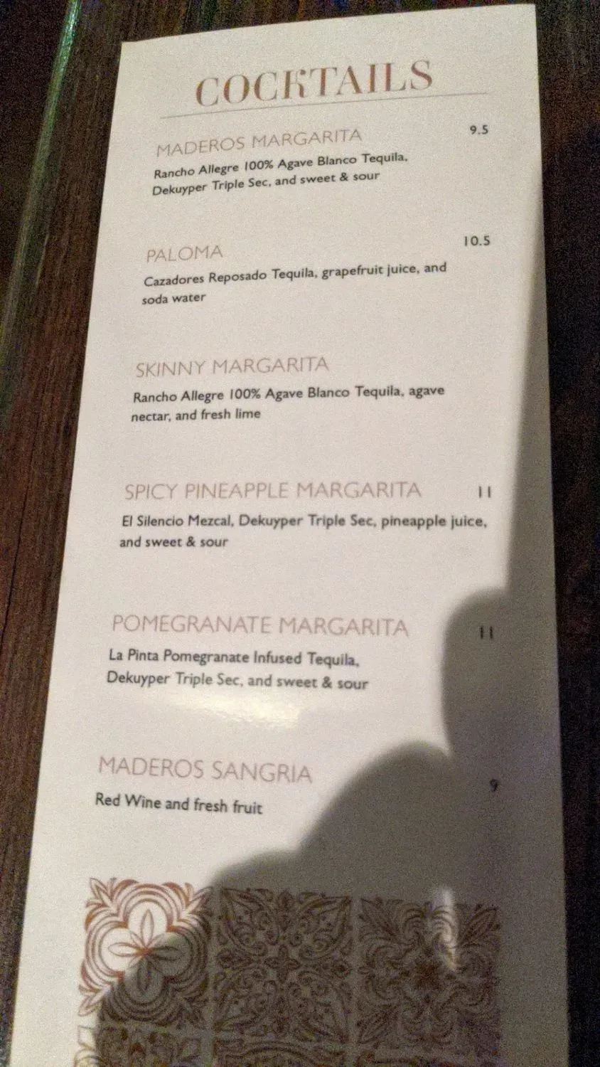 Menu 5