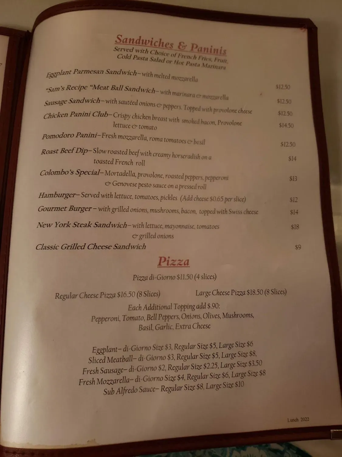 Menu 2