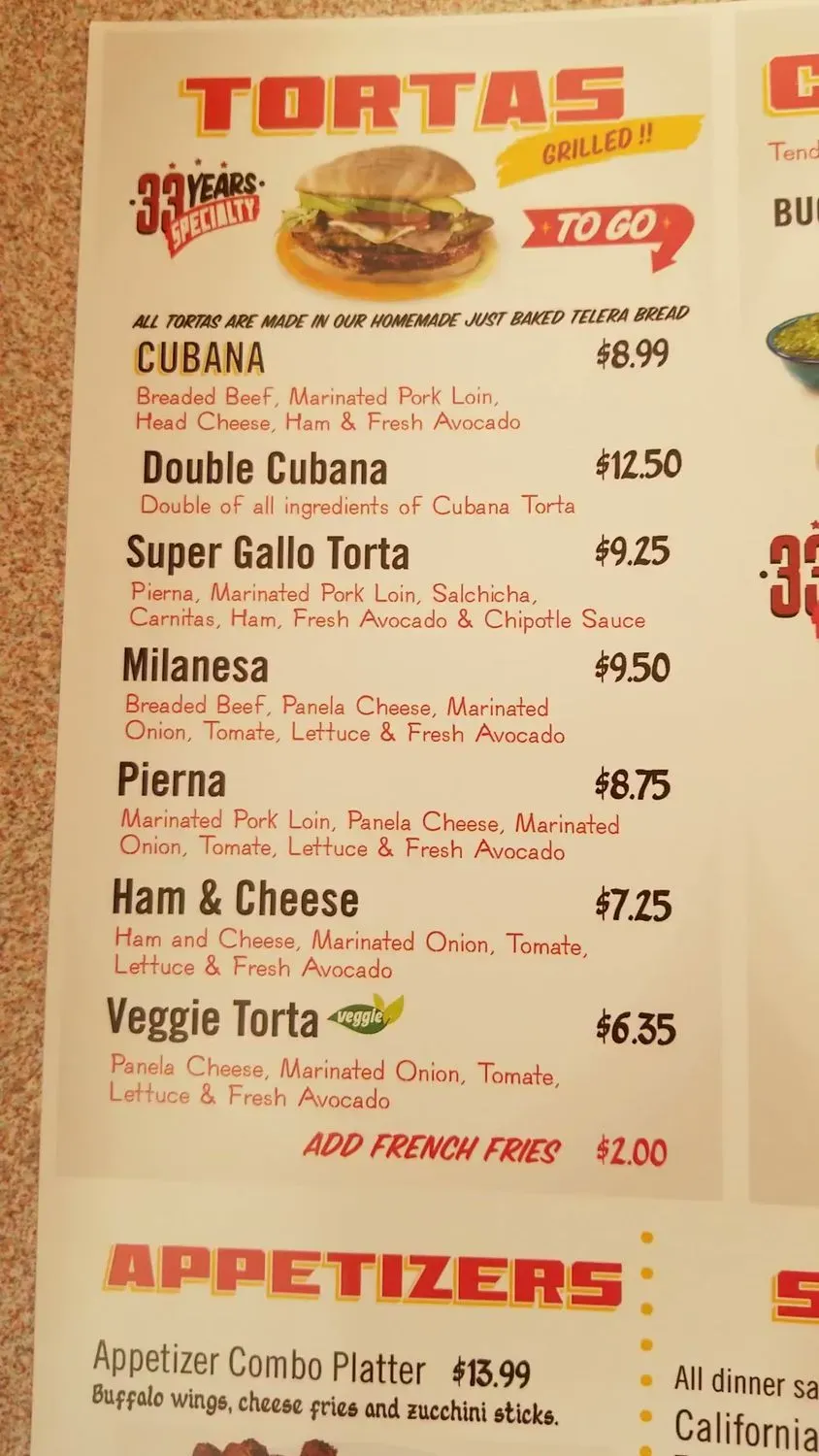 Menu 5