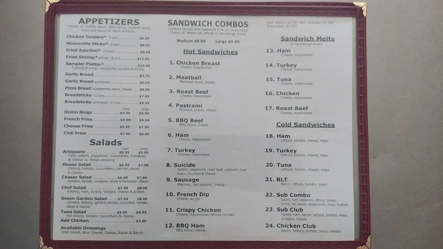 Menu 2