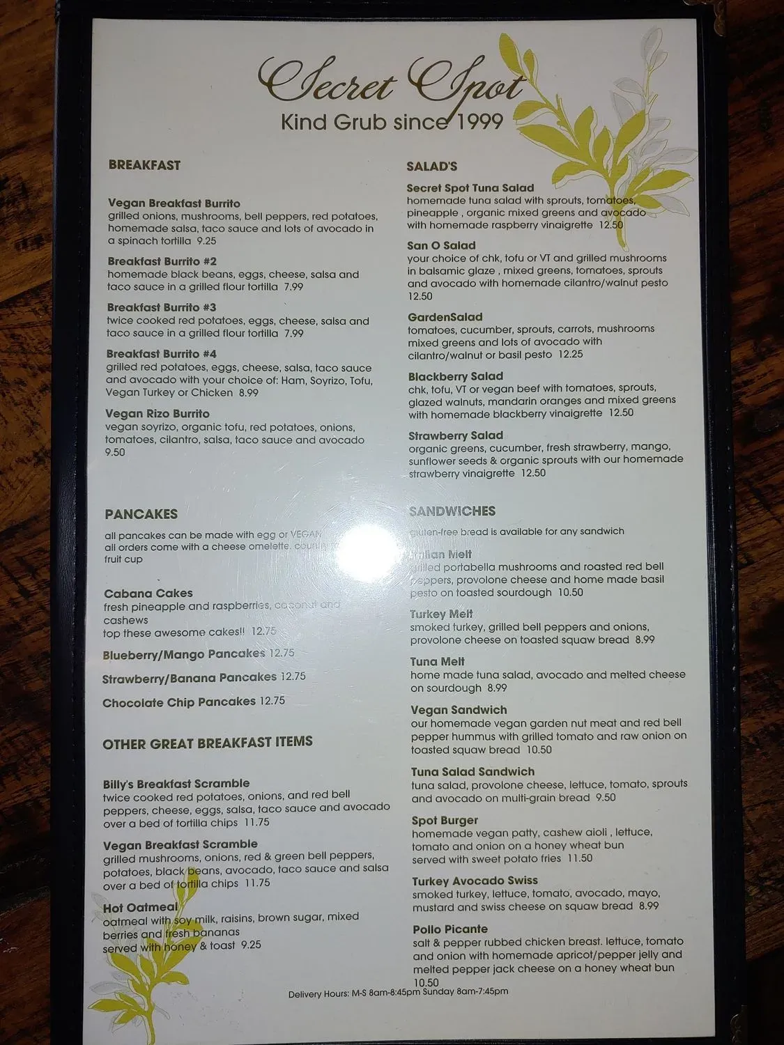 Menu 2