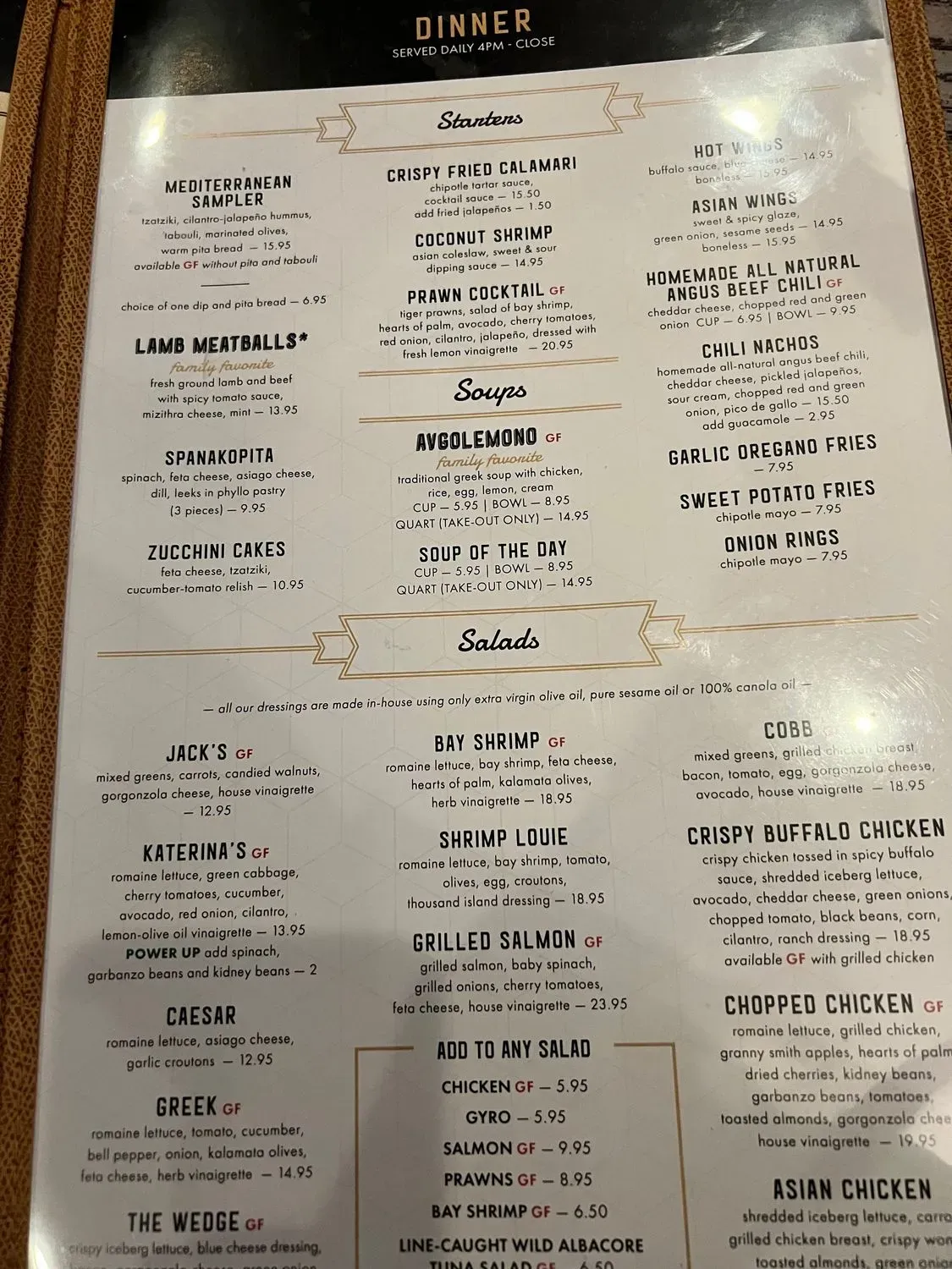 Jack's Restaurant & Bar Menu - Updated November 2025