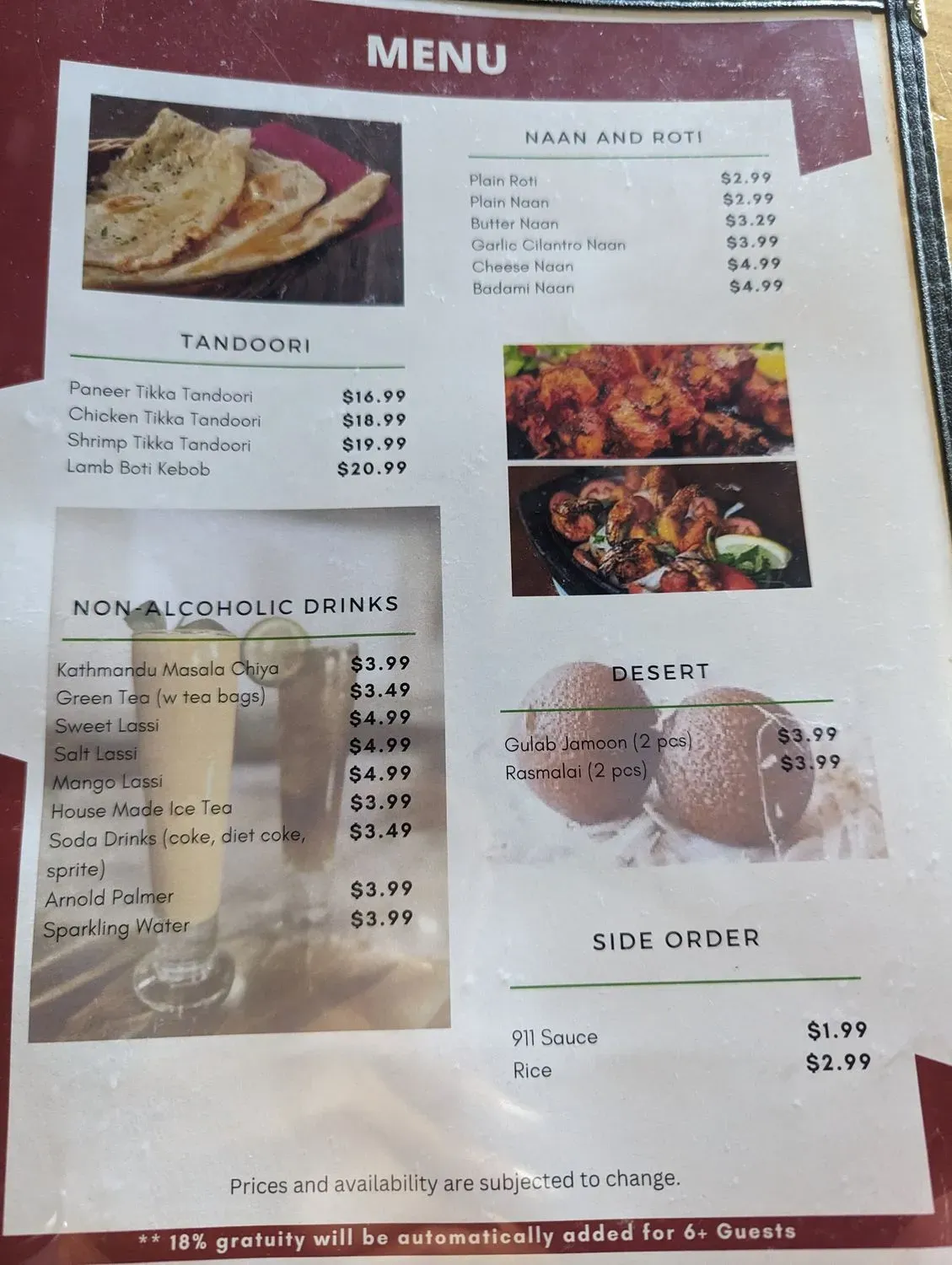 Menu 6