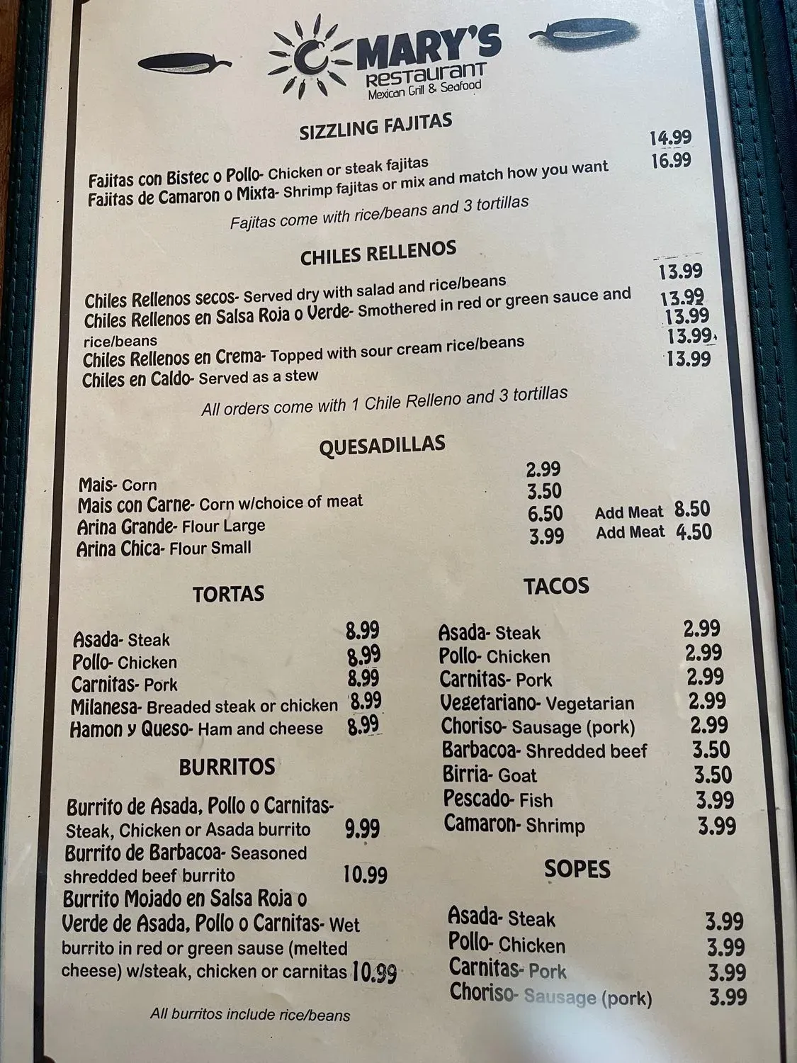 Menu 1