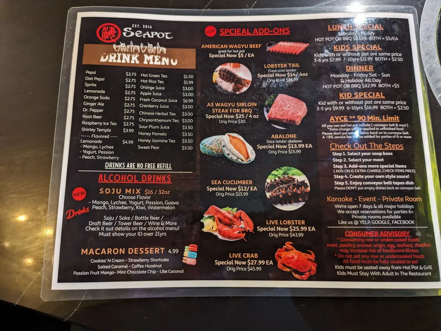 Menu 6