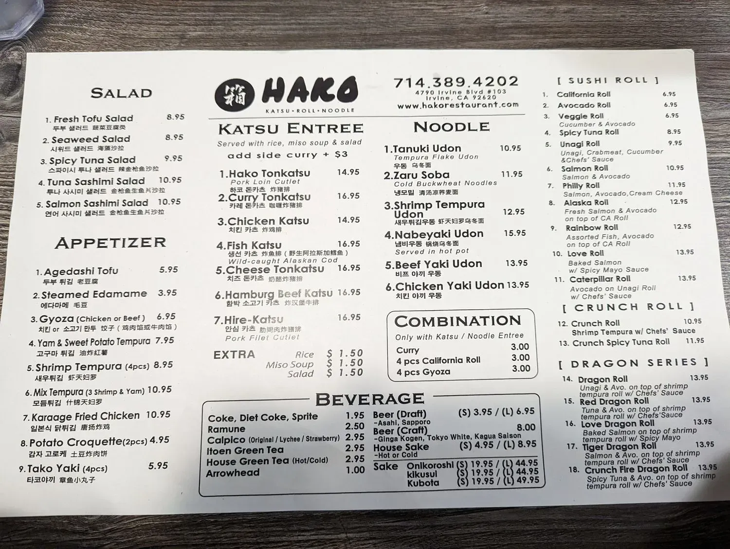 Menu 4