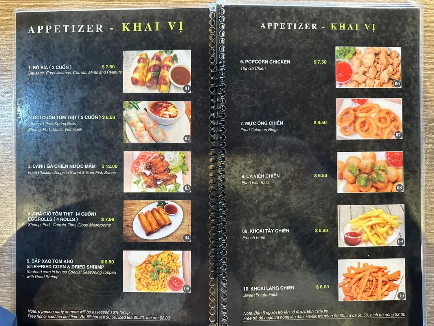 Menu 2