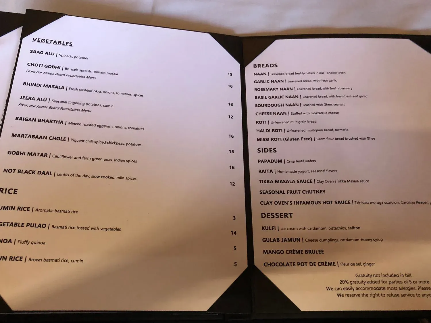 Menu 4