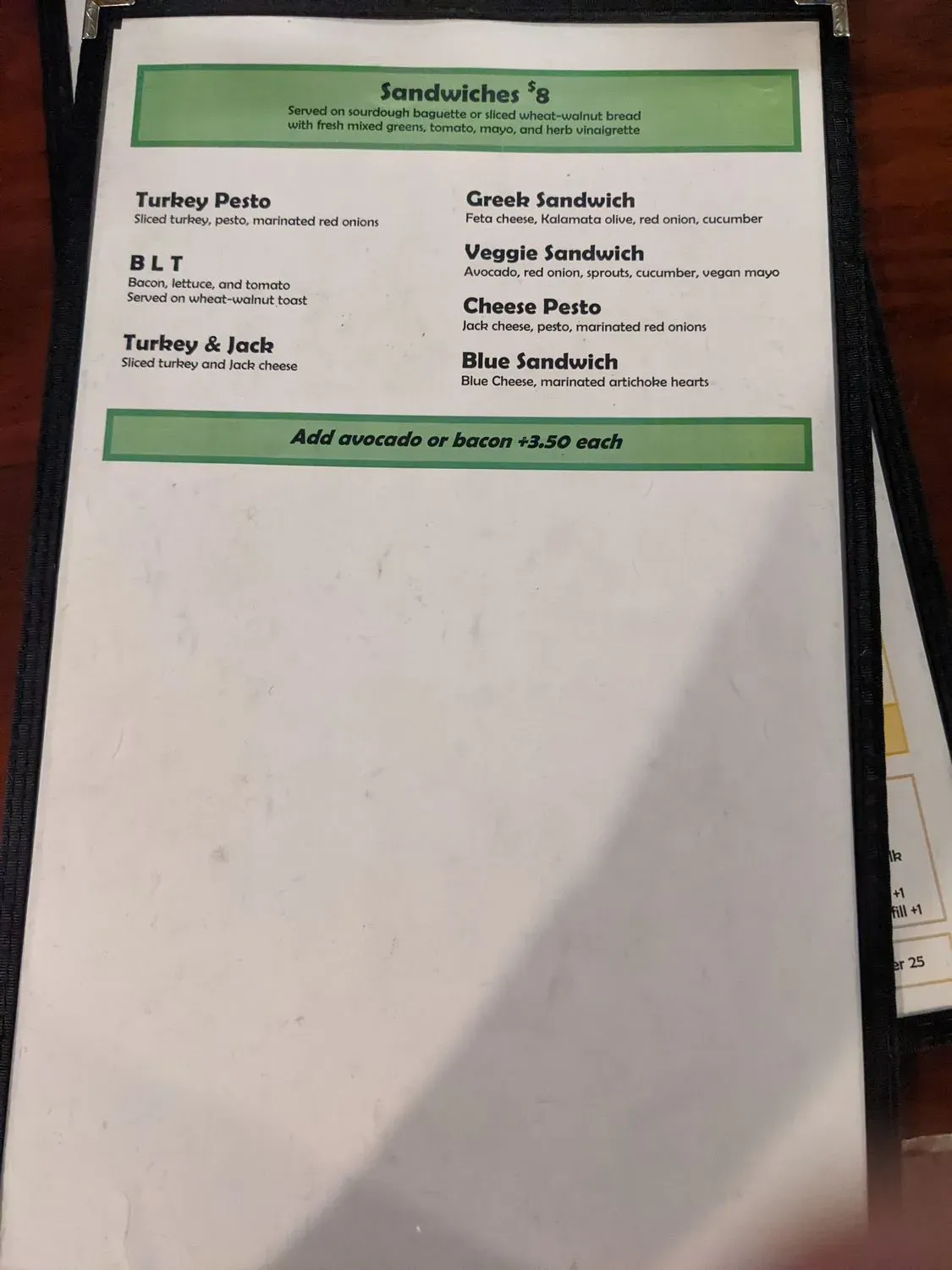 Menu 2