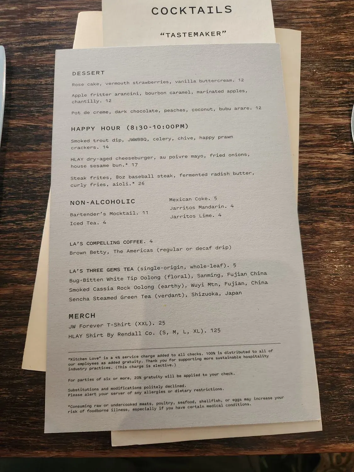 Menu 5