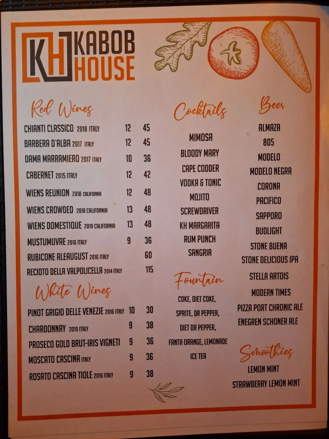 Menu 2