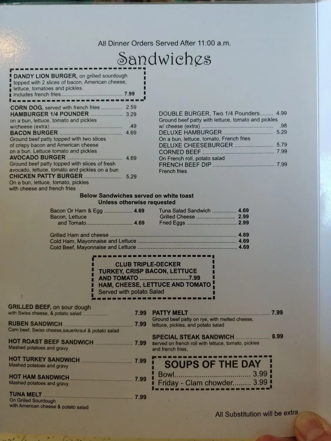 Menu 5