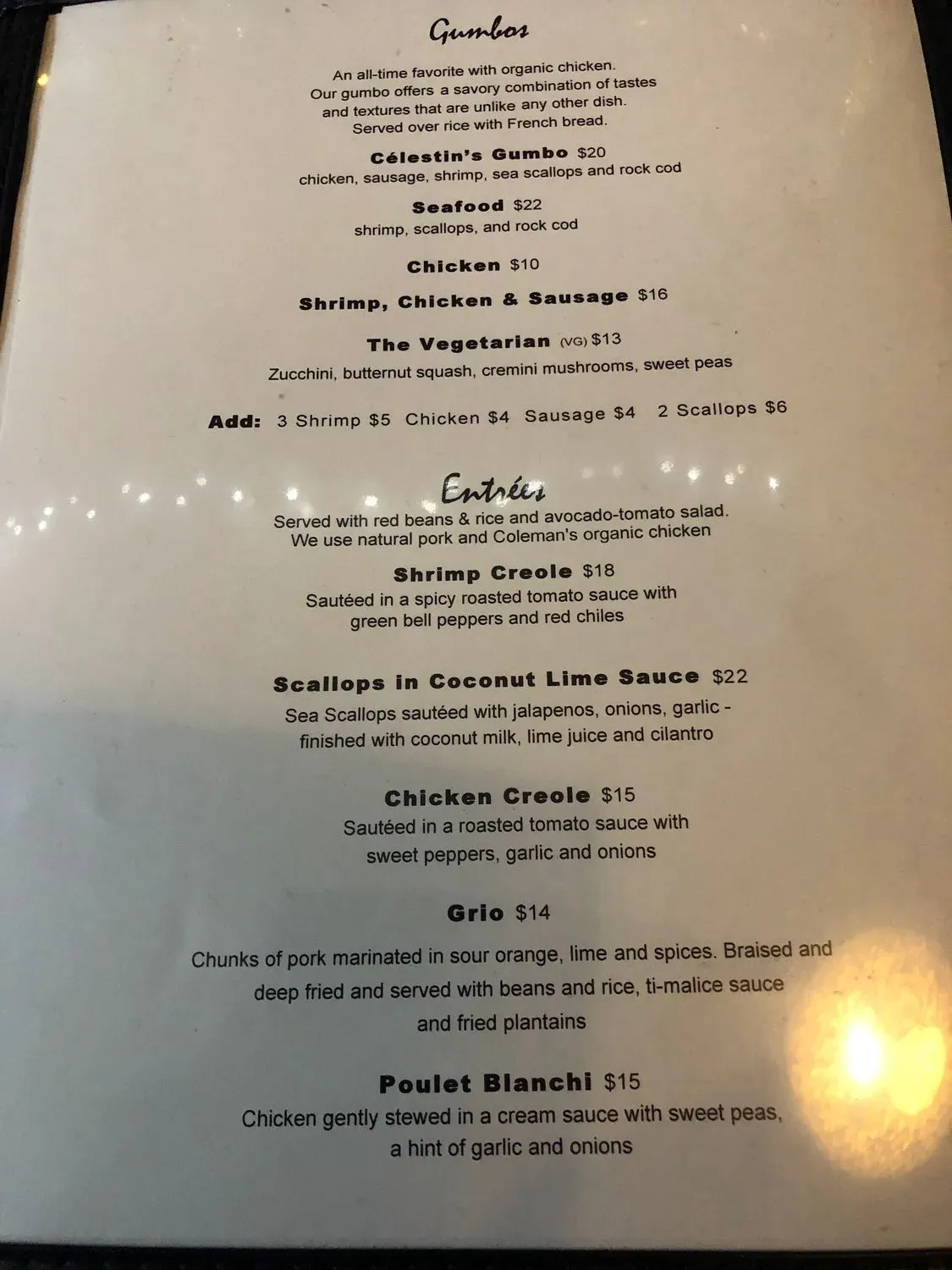 Menu 5