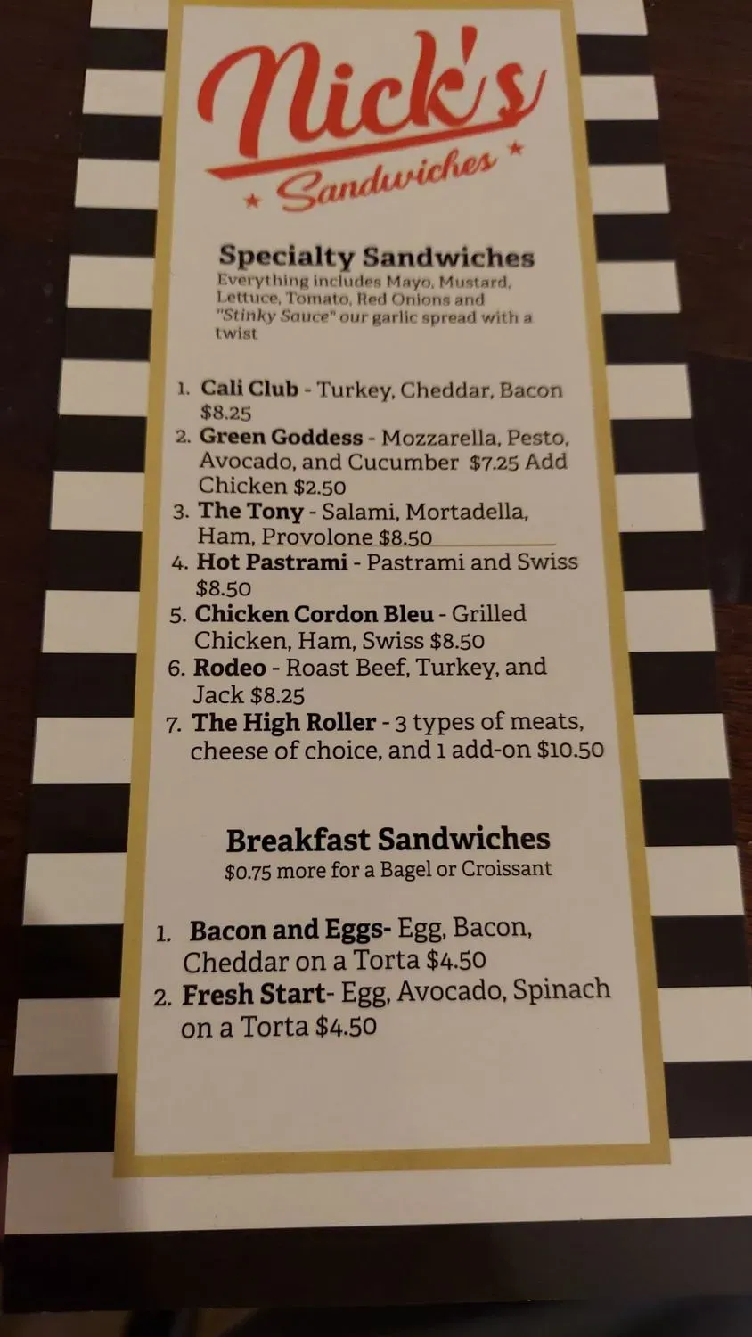 Menu 5