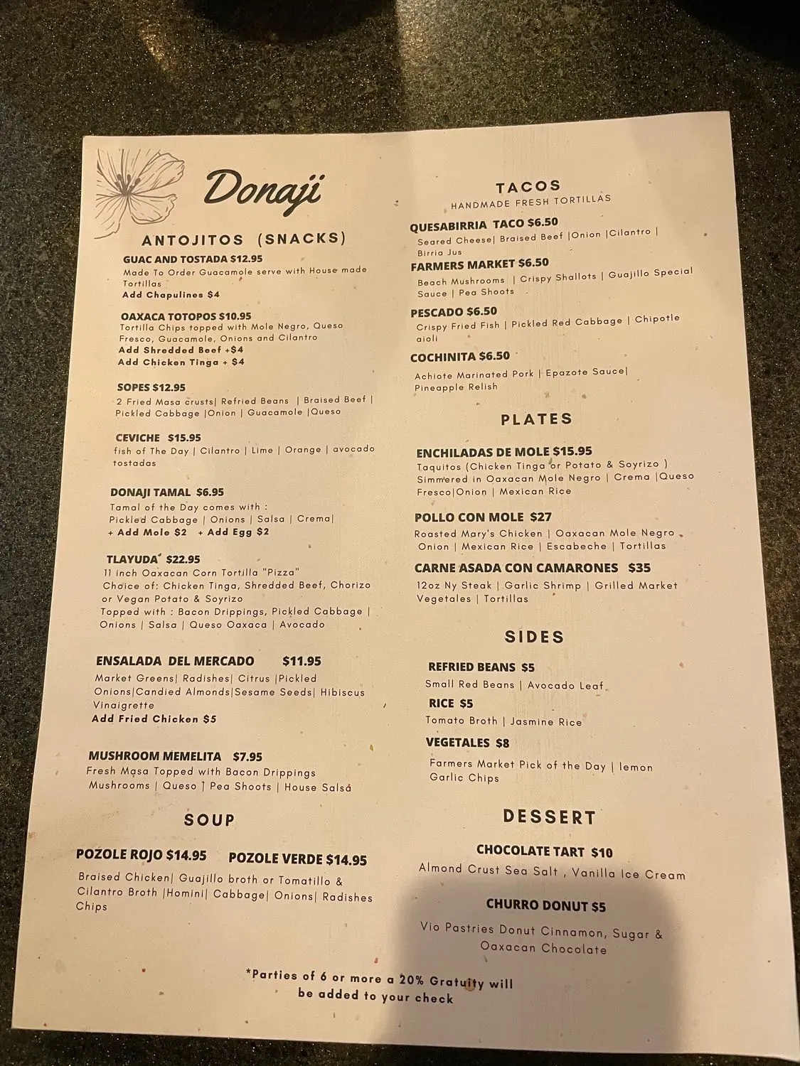 Menu 2