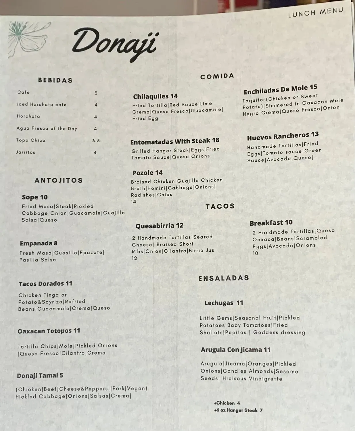 Menu 1