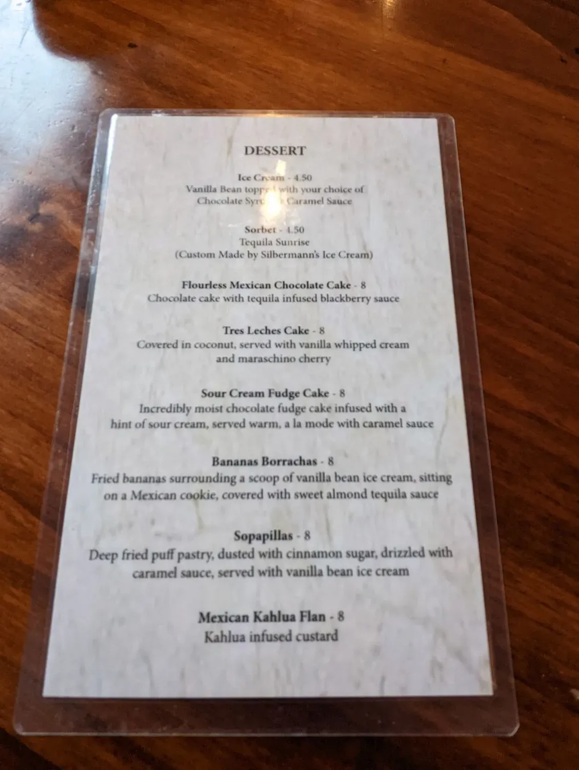 Menu 5